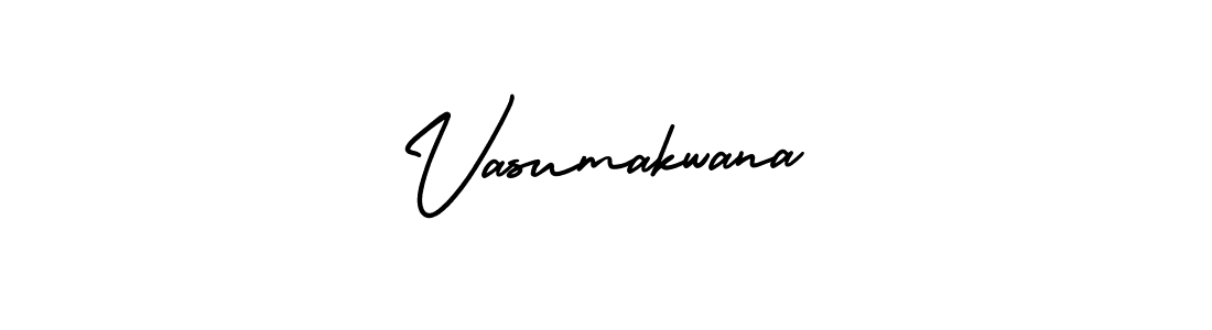 How to make Vasumakwana name signature. Use AmerikaSignatureDemo-Regular style for creating short signs online. This is the latest handwritten sign. Vasumakwana signature style 3 images and pictures png