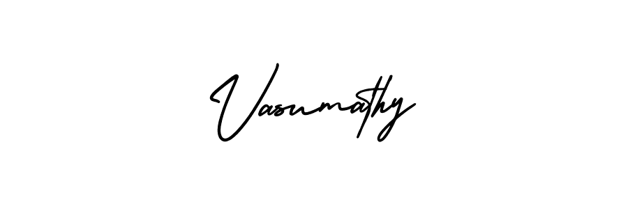 Also we have Vasumathy name is the best signature style. Create professional handwritten signature collection using AmerikaSignatureDemo-Regular autograph style. Vasumathy signature style 3 images and pictures png
