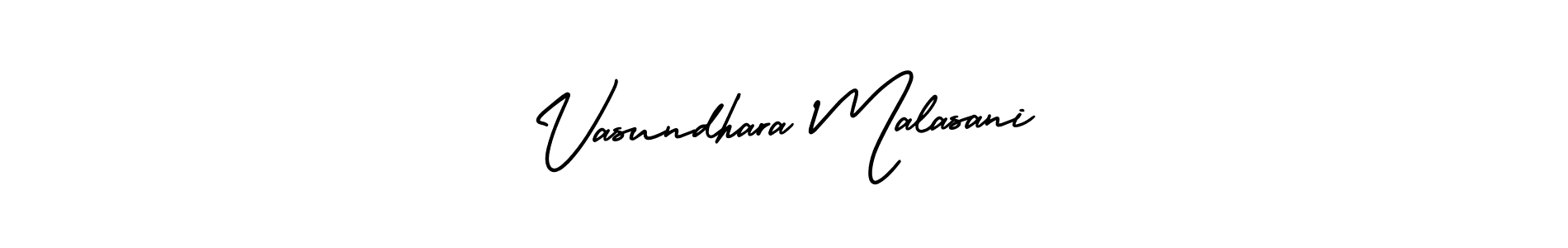 Similarly AmerikaSignatureDemo-Regular is the best handwritten signature design. Signature creator online .You can use it as an online autograph creator for name Vasundhara Malasani. Vasundhara Malasani signature style 3 images and pictures png