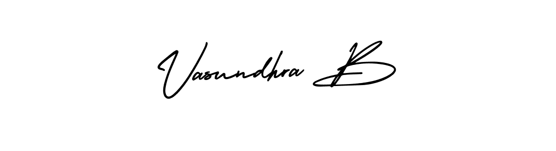 Make a beautiful signature design for name Vasundhra B. Use this online signature maker to create a handwritten signature for free. Vasundhra B signature style 3 images and pictures png