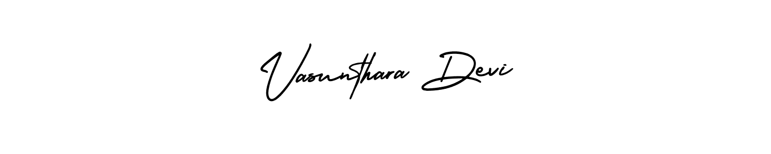 Design your own signature with our free online signature maker. With this signature software, you can create a handwritten (AmerikaSignatureDemo-Regular) signature for name Vasunthara Devi. Vasunthara Devi signature style 3 images and pictures png