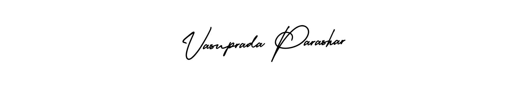 Also You can easily find your signature by using the search form. We will create Vasuprada Parashar name handwritten signature images for you free of cost using AmerikaSignatureDemo-Regular sign style. Vasuprada Parashar signature style 3 images and pictures png