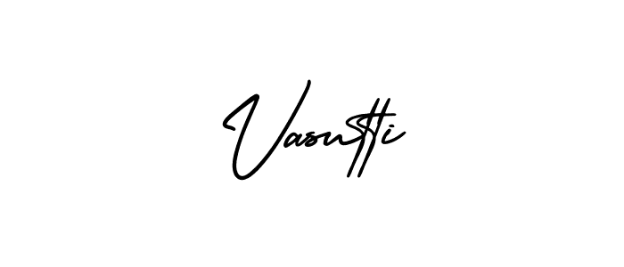 How to make Vasutti name signature. Use AmerikaSignatureDemo-Regular style for creating short signs online. This is the latest handwritten sign. Vasutti signature style 3 images and pictures png