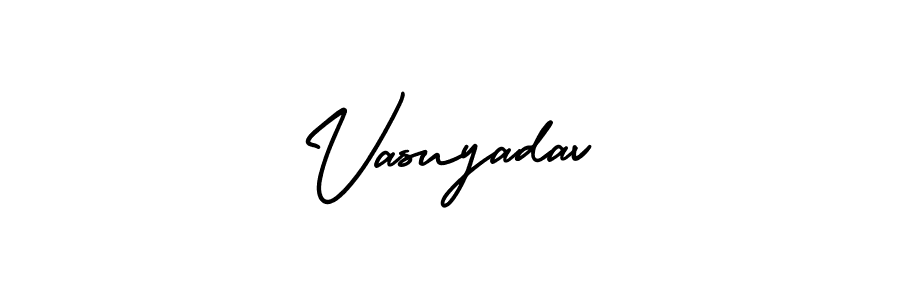 Also You can easily find your signature by using the search form. We will create Vasuyadav name handwritten signature images for you free of cost using AmerikaSignatureDemo-Regular sign style. Vasuyadav signature style 3 images and pictures png