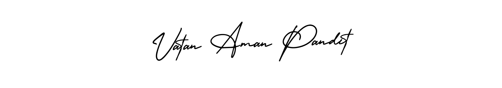 Check out images of Autograph of Vatan Aman Pandit name. Actor Vatan Aman Pandit Signature Style. AmerikaSignatureDemo-Regular is a professional sign style online. Vatan Aman Pandit signature style 3 images and pictures png