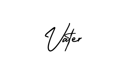 Create a beautiful signature design for name Vater. With this signature (AmerikaSignatureDemo-Regular) fonts, you can make a handwritten signature for free. Vater signature style 3 images and pictures png