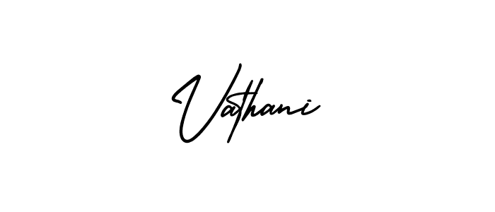 Create a beautiful signature design for name Vathani. With this signature (AmerikaSignatureDemo-Regular) fonts, you can make a handwritten signature for free. Vathani signature style 3 images and pictures png