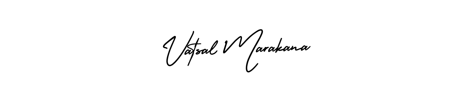It looks lik you need a new signature style for name Vatsal Marakana. Design unique handwritten (AmerikaSignatureDemo-Regular) signature with our free signature maker in just a few clicks. Vatsal Marakana signature style 3 images and pictures png