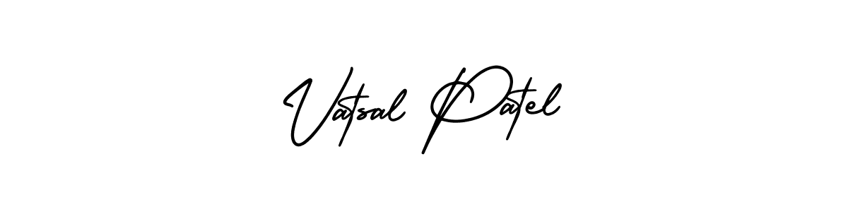 AmerikaSignatureDemo-Regular is a professional signature style that is perfect for those who want to add a touch of class to their signature. It is also a great choice for those who want to make their signature more unique. Get Vatsal Patel name to fancy signature for free. Vatsal Patel signature style 3 images and pictures png