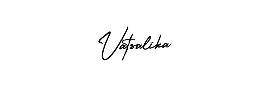 It looks lik you need a new signature style for name Vatsalika. Design unique handwritten (AmerikaSignatureDemo-Regular) signature with our free signature maker in just a few clicks. Vatsalika signature style 3 images and pictures png