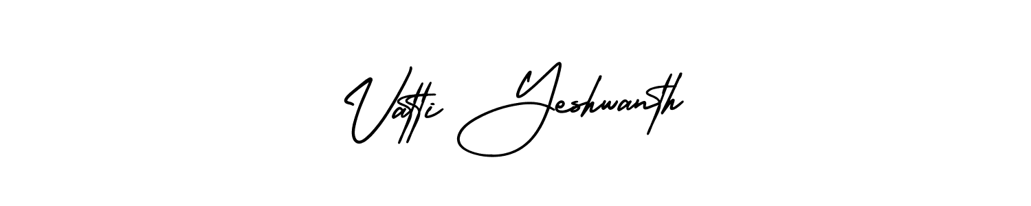 Create a beautiful signature design for name Vatti Yeshwanth. With this signature (AmerikaSignatureDemo-Regular) fonts, you can make a handwritten signature for free. Vatti Yeshwanth signature style 3 images and pictures png