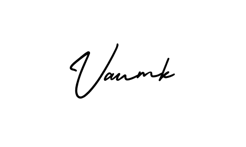 How to make Vaumk name signature. Use AmerikaSignatureDemo-Regular style for creating short signs online. This is the latest handwritten sign. Vaumk signature style 3 images and pictures png