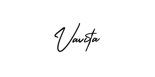 How to make Vavita name signature. Use AmerikaSignatureDemo-Regular style for creating short signs online. This is the latest handwritten sign. Vavita signature style 3 images and pictures png