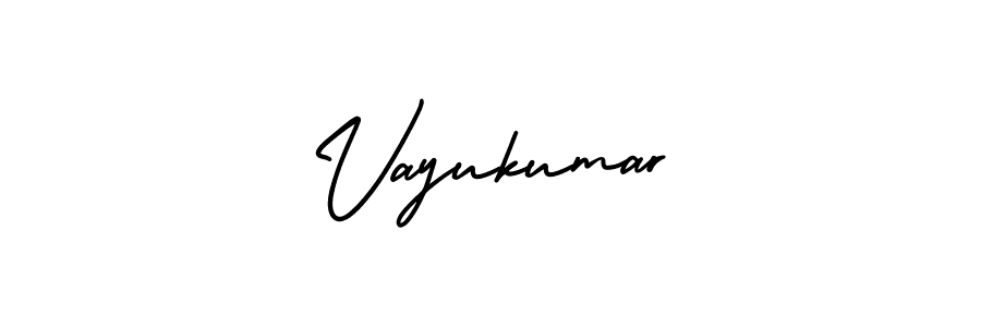 Similarly AmerikaSignatureDemo-Regular is the best handwritten signature design. Signature creator online .You can use it as an online autograph creator for name Vayukumar. Vayukumar signature style 3 images and pictures png