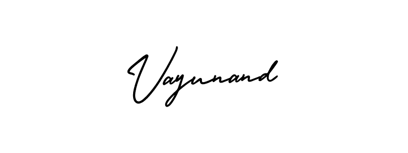 How to make Vayunand signature? AmerikaSignatureDemo-Regular is a professional autograph style. Create handwritten signature for Vayunand name. Vayunand signature style 3 images and pictures png