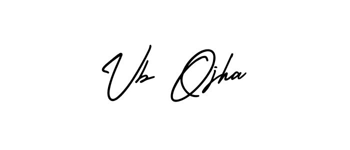 Make a short Vb Ojha signature style. Manage your documents anywhere anytime using AmerikaSignatureDemo-Regular. Create and add eSignatures, submit forms, share and send files easily. Vb Ojha signature style 3 images and pictures png