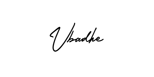 Create a beautiful signature design for name Vbadhe. With this signature (AmerikaSignatureDemo-Regular) fonts, you can make a handwritten signature for free. Vbadhe signature style 3 images and pictures png