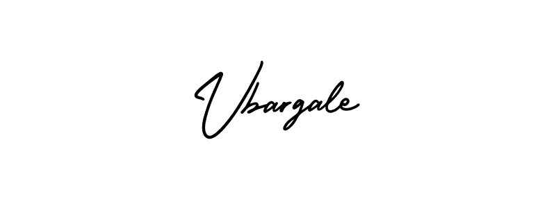 How to make Vbargale name signature. Use AmerikaSignatureDemo-Regular style for creating short signs online. This is the latest handwritten sign. Vbargale signature style 3 images and pictures png