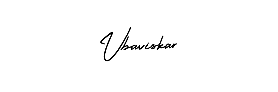 Design your own signature with our free online signature maker. With this signature software, you can create a handwritten (AmerikaSignatureDemo-Regular) signature for name Vbaviskar. Vbaviskar signature style 3 images and pictures png