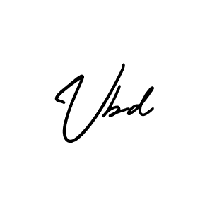 How to make Vbd name signature. Use AmerikaSignatureDemo-Regular style for creating short signs online. This is the latest handwritten sign. Vbd signature style 3 images and pictures png