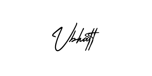 How to make Vbhatt name signature. Use AmerikaSignatureDemo-Regular style for creating short signs online. This is the latest handwritten sign. Vbhatt signature style 3 images and pictures png