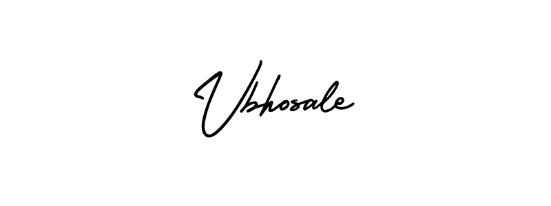 Make a beautiful signature design for name Vbhosale. With this signature (AmerikaSignatureDemo-Regular) style, you can create a handwritten signature for free. Vbhosale signature style 3 images and pictures png