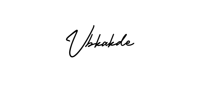 Design your own signature with our free online signature maker. With this signature software, you can create a handwritten (AmerikaSignatureDemo-Regular) signature for name Vbkakde. Vbkakde signature style 3 images and pictures png