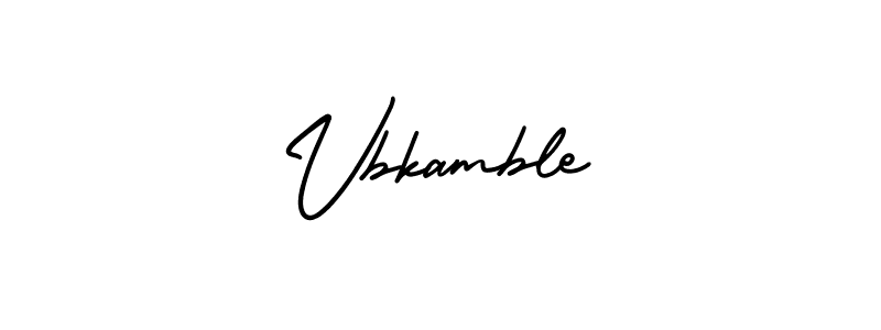 Vbkamble stylish signature style. Best Handwritten Sign (AmerikaSignatureDemo-Regular) for my name. Handwritten Signature Collection Ideas for my name Vbkamble. Vbkamble signature style 3 images and pictures png