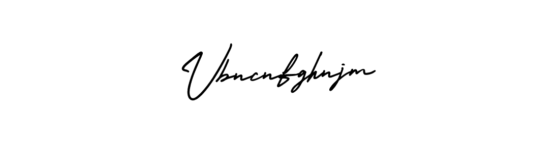 Create a beautiful signature design for name Vbncnfghnjm. With this signature (AmerikaSignatureDemo-Regular) fonts, you can make a handwritten signature for free. Vbncnfghnjm signature style 3 images and pictures png