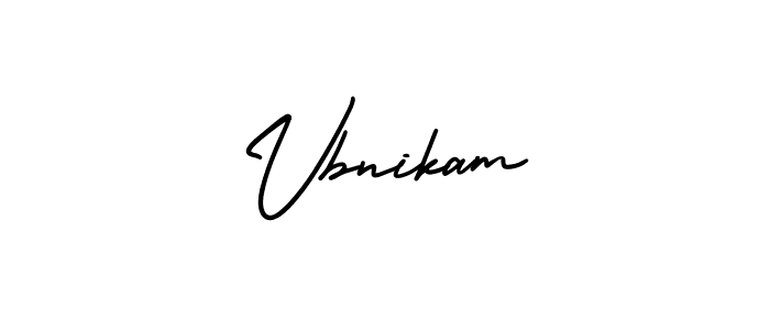 Create a beautiful signature design for name Vbnikam. With this signature (AmerikaSignatureDemo-Regular) fonts, you can make a handwritten signature for free. Vbnikam signature style 3 images and pictures png