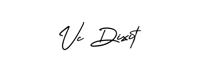 Vc Dixit stylish signature style. Best Handwritten Sign (AmerikaSignatureDemo-Regular) for my name. Handwritten Signature Collection Ideas for my name Vc Dixit. Vc Dixit signature style 3 images and pictures png