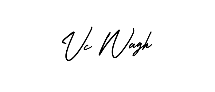 How to make Vc Wagh signature? AmerikaSignatureDemo-Regular is a professional autograph style. Create handwritten signature for Vc Wagh name. Vc Wagh signature style 3 images and pictures png