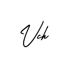 Create a beautiful signature design for name Vch. With this signature (AmerikaSignatureDemo-Regular) fonts, you can make a handwritten signature for free. Vch signature style 3 images and pictures png