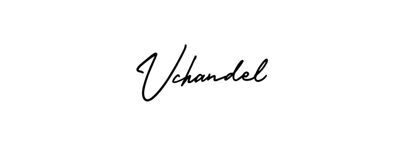 Make a beautiful signature design for name Vchandel. Use this online signature maker to create a handwritten signature for free. Vchandel signature style 3 images and pictures png