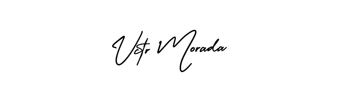 Make a beautiful signature design for name Vctr Morada. Use this online signature maker to create a handwritten signature for free. Vctr Morada signature style 3 images and pictures png