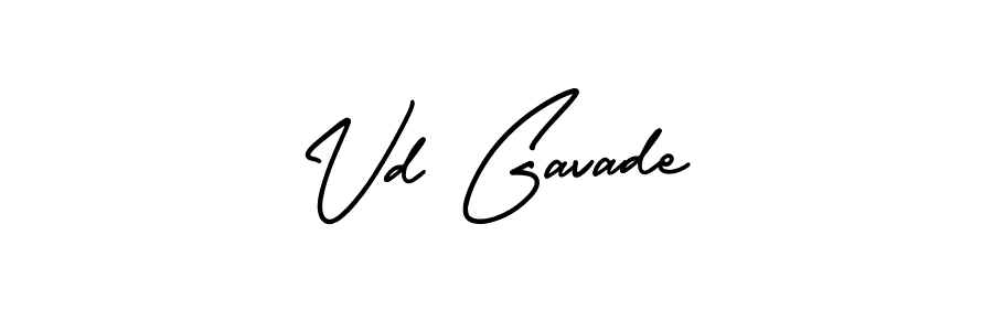 Make a beautiful signature design for name Vd Gavade. Use this online signature maker to create a handwritten signature for free. Vd Gavade signature style 3 images and pictures png