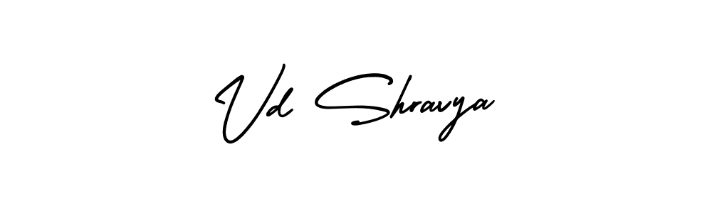 Design your own signature with our free online signature maker. With this signature software, you can create a handwritten (AmerikaSignatureDemo-Regular) signature for name Vd Shravya. Vd Shravya signature style 3 images and pictures png