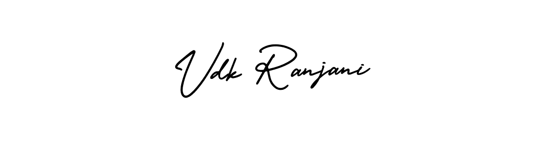 Make a beautiful signature design for name Vdk Ranjani. With this signature (AmerikaSignatureDemo-Regular) style, you can create a handwritten signature for free. Vdk Ranjani signature style 3 images and pictures png