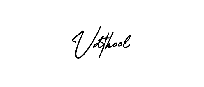 The best way (AmerikaSignatureDemo-Regular) to make a short signature is to pick only two or three words in your name. The name Vdthool include a total of six letters. For converting this name. Vdthool signature style 3 images and pictures png