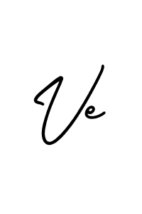 You should practise on your own different ways (AmerikaSignatureDemo-Regular) to write your name (Ve) in signature. don't let someone else do it for you. Ve signature style 3 images and pictures png