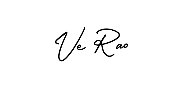 It looks lik you need a new signature style for name Ve Rao. Design unique handwritten (AmerikaSignatureDemo-Regular) signature with our free signature maker in just a few clicks. Ve Rao signature style 3 images and pictures png