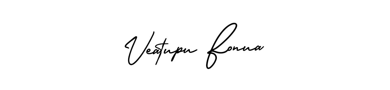 This is the best signature style for the Veatupu Fonua name. Also you like these signature font (AmerikaSignatureDemo-Regular). Mix name signature. Veatupu Fonua signature style 3 images and pictures png