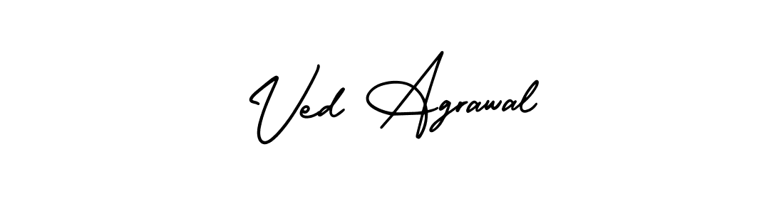 Design your own signature with our free online signature maker. With this signature software, you can create a handwritten (AmerikaSignatureDemo-Regular) signature for name Ved Agrawal. Ved Agrawal signature style 3 images and pictures png