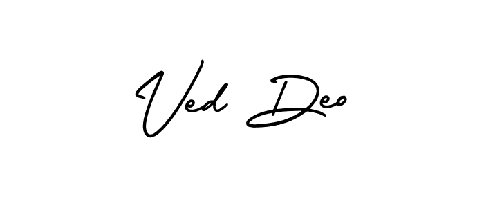 How to Draw Ved Deo signature style? AmerikaSignatureDemo-Regular is a latest design signature styles for name Ved Deo. Ved Deo signature style 3 images and pictures png