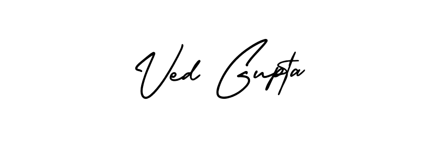 Design your own signature with our free online signature maker. With this signature software, you can create a handwritten (AmerikaSignatureDemo-Regular) signature for name Ved Gupta. Ved Gupta signature style 3 images and pictures png