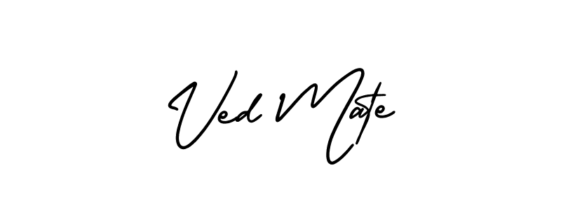 Once you've used our free online signature maker to create your best signature AmerikaSignatureDemo-Regular style, it's time to enjoy all of the benefits that Ved Mate name signing documents. Ved Mate signature style 3 images and pictures png