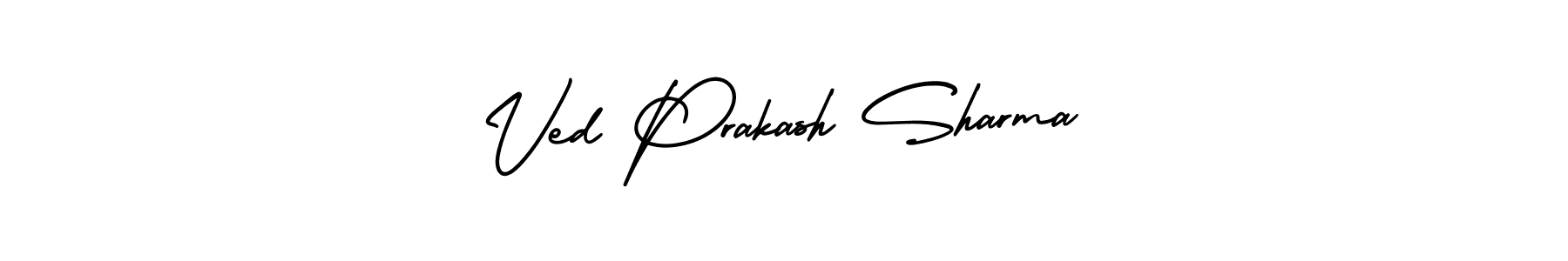 It looks lik you need a new signature style for name Ved Prakash Sharma. Design unique handwritten (AmerikaSignatureDemo-Regular) signature with our free signature maker in just a few clicks. Ved Prakash Sharma signature style 3 images and pictures png