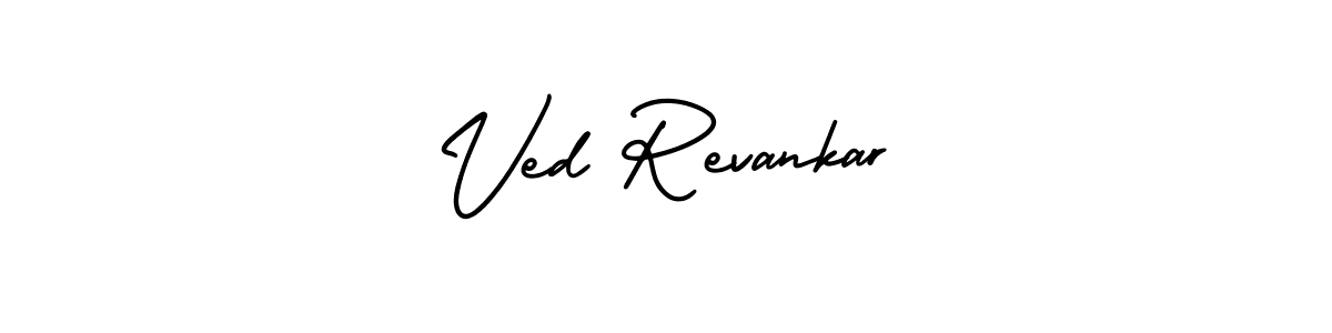 Use a signature maker to create a handwritten signature online. With this signature software, you can design (AmerikaSignatureDemo-Regular) your own signature for name Ved Revankar. Ved Revankar signature style 3 images and pictures png