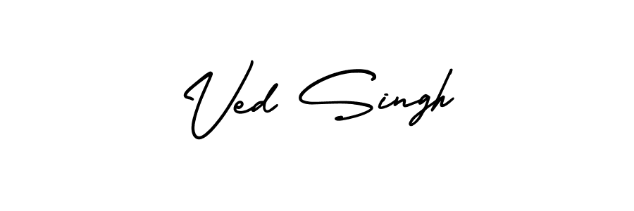 Similarly AmerikaSignatureDemo-Regular is the best handwritten signature design. Signature creator online .You can use it as an online autograph creator for name Ved Singh. Ved Singh signature style 3 images and pictures png
