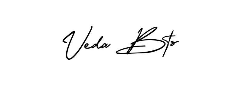 This is the best signature style for the Veda Bts name. Also you like these signature font (AmerikaSignatureDemo-Regular). Mix name signature. Veda Bts signature style 3 images and pictures png